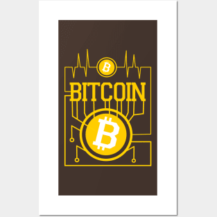 Bitcoin Cryptocurrency Posters and Art